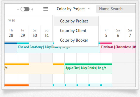 Assign colors